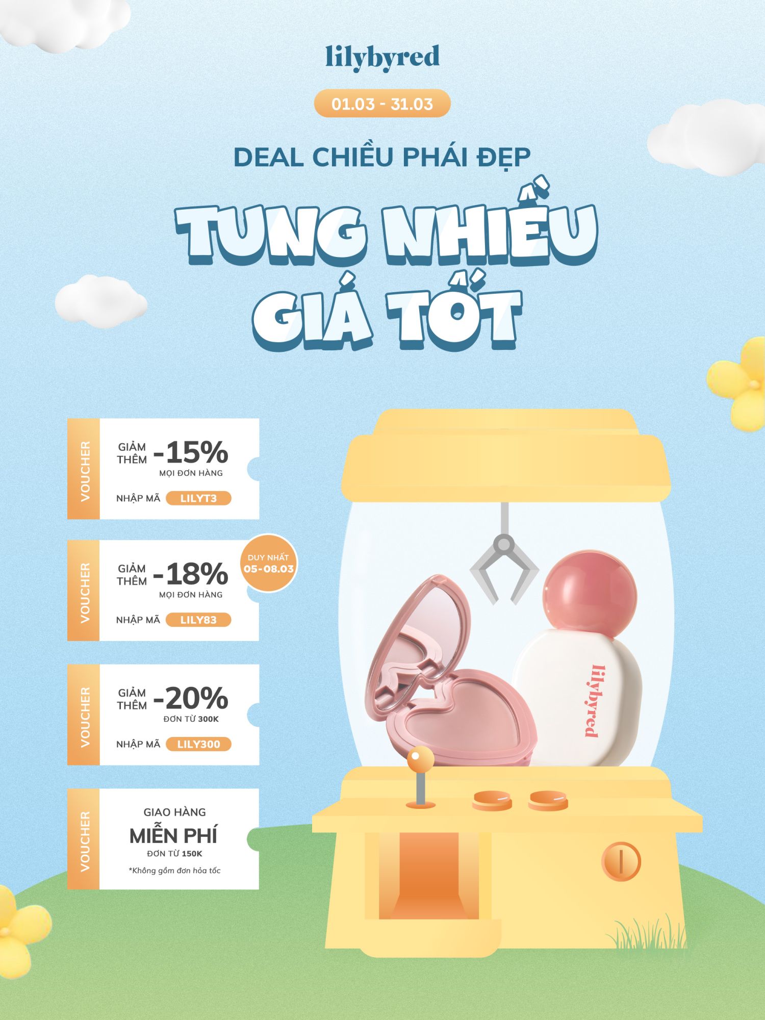 Happy Women’s Day - Lilybyred Tung Deal Chiều Nàng