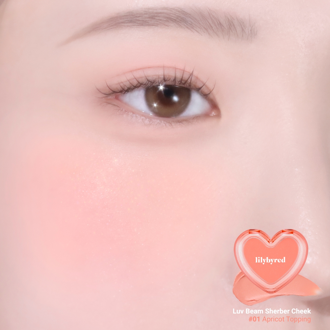 Má Kem Xốp Hạt Nhũ Bắt Sáng Lilybyred Luv Beam Sherbet Cheek 3.5g