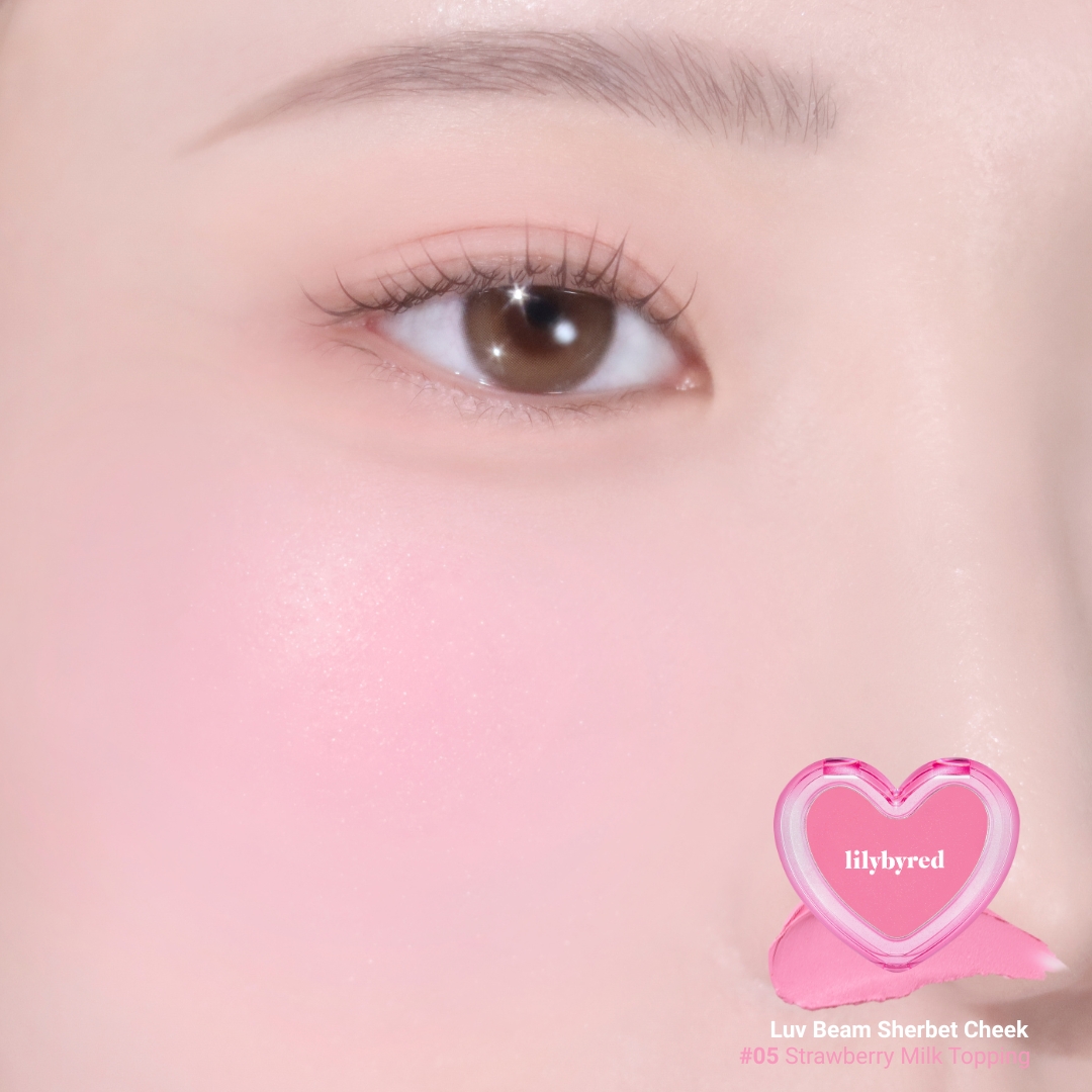 Má Kem Xốp Hạt Nhũ Bắt Sáng Lilybyred Luv Beam Sherbet Cheek 3.5g