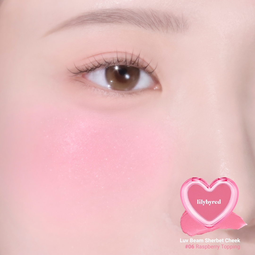 Má Kem Xốp Hạt Nhũ Bắt Sáng Lilybyred Luv Beam Sherbet Cheek 3.5g