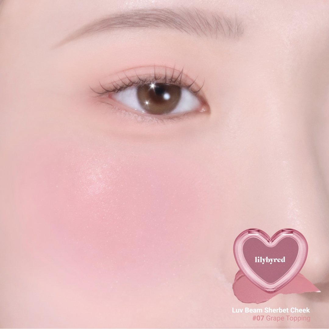 Má Kem Xốp Hạt Nhũ Bắt Sáng Lilybyred Luv Beam Sherbet Cheek 3.5g