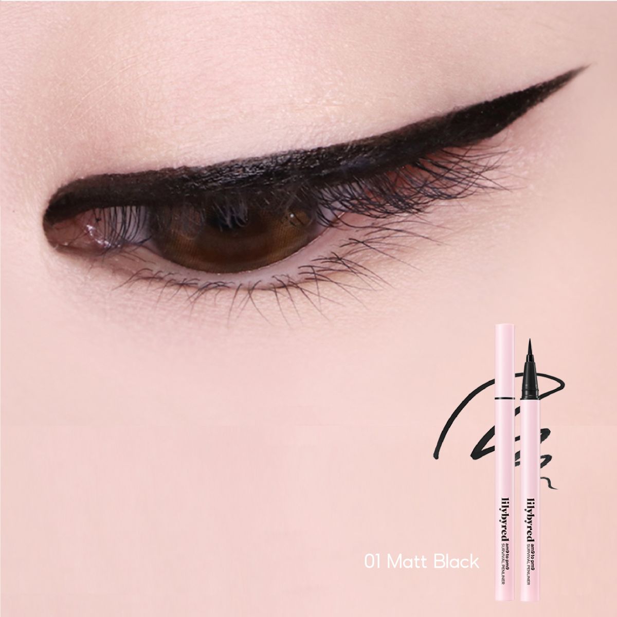 Bút Kẻ Mắt Đầu Mảnh Chống Nước Lâu Trôi Lilybyred Am9 to Pm9 Survival Penliner 0.6g