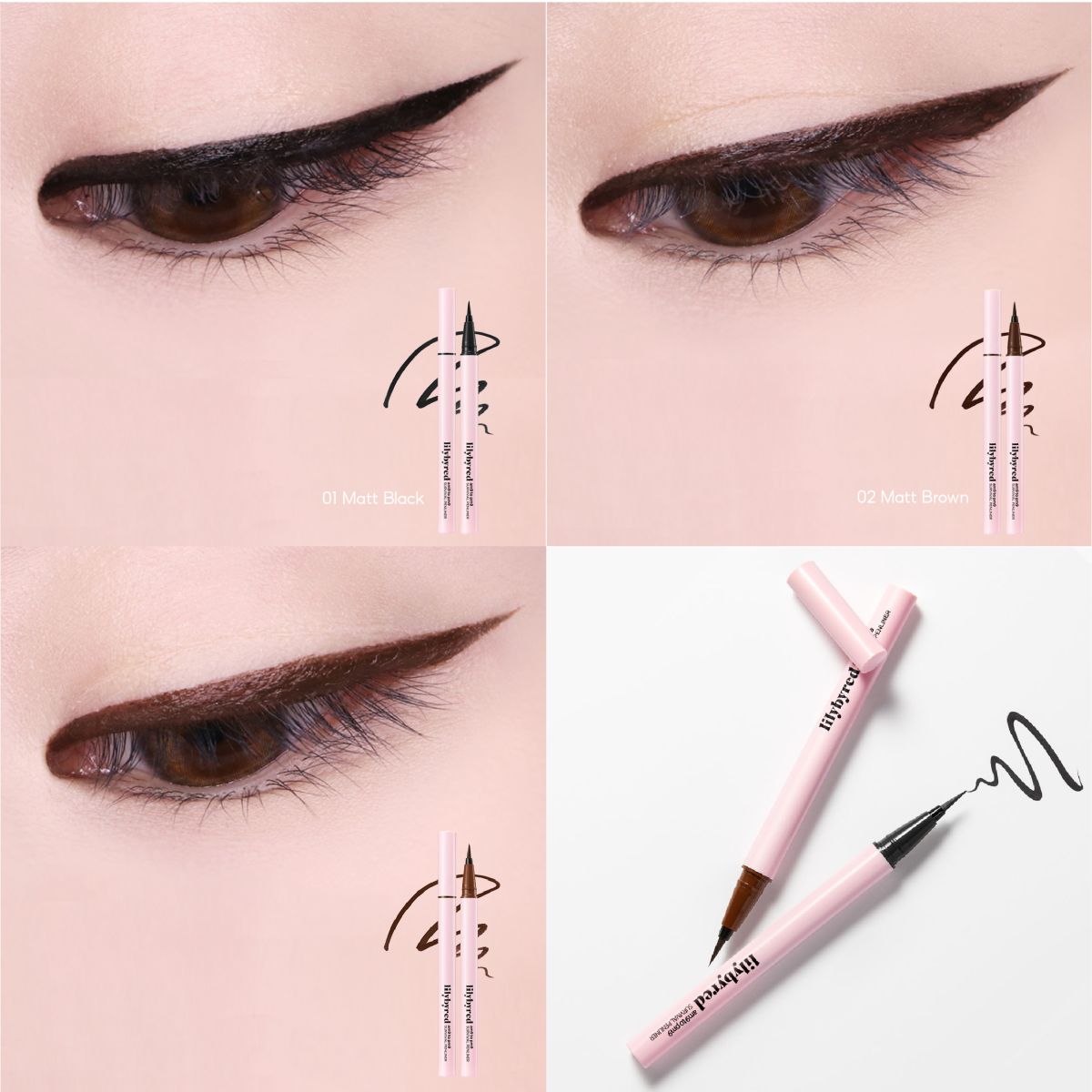 Bút Kẻ Mắt Đầu Mảnh Chống Nước Lâu Trôi Lilybyred Am9 to Pm9 Survival Penliner 0.6g